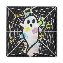 Halloween Spider Web Ghost