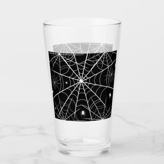 Halloween Spider Web Glas (Vorderseite)