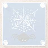 Halloween Spider Web Glasuntersetzer (Rückseite)