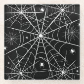 Halloween Spider Web Glasuntersetzer (Vorderseite)