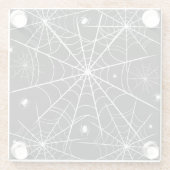 Halloween Spider Web Glasuntersetzer (Rückseite)