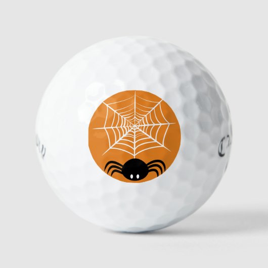 Halloween Spider Web Golfball (Vorderseite)