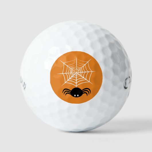 Halloween Spider Web Golfball (Vorderseite)