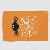 Halloween Spider Web Golfhandtuch (Horizontal)