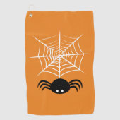 Halloween Spider Web Golfhandtuch (Vorderseite)