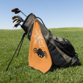 Halloween Spider Web Golfhandtuch (Gras)