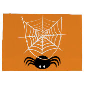 Halloween Spider Web Große Geschenktüte (Rückseite)