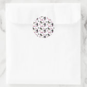 Halloween Spider Web Hexenhut Runde Runder Aufkleber (Tasche)