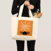 Halloween Spider Web Jumbo Stoffbeutel (Vorderseite (Produkt))