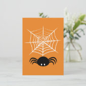 Halloween Spider Web Karte (Stehend Vorderseite)