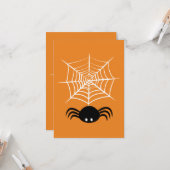 Halloween Spider Web Karte (Vorderseite/Rückseite Beispiel)
