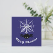 Halloween Spider Web Karte (Stehend Vorderseite)