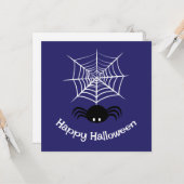 Halloween Spider Web Karte (Vorderseite/Rückseite Beispiel)