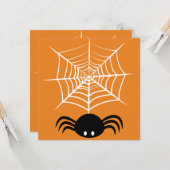 Halloween Spider Web Karte (Vorderseite/Rückseite Beispiel)