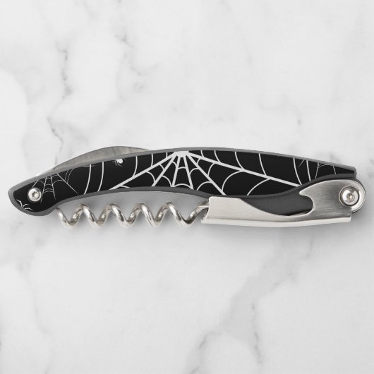 Halloween Spider Web Kellnermesser (Rückseite)
