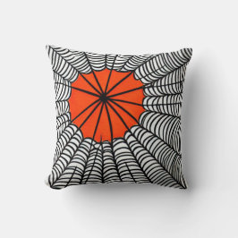 Halloween Spider Web Kissen