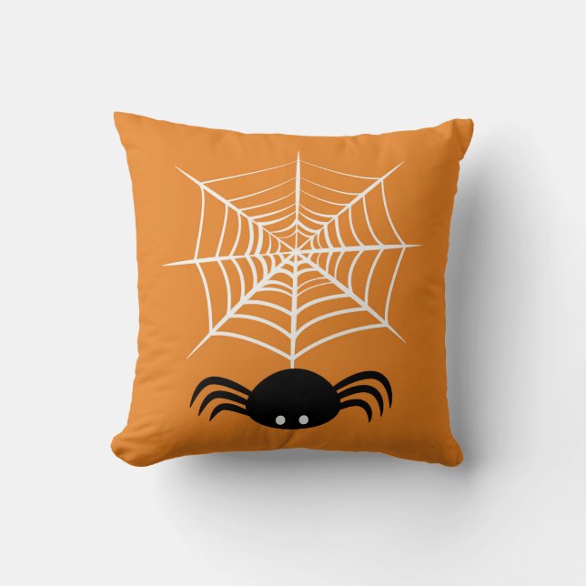Halloween Spider Web Kissen (Vorderseite)