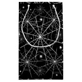 Halloween Spider Web Kleine Geschenktüte (Rückseite)