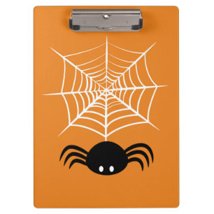 Halloween Spider Web Klemmbrett