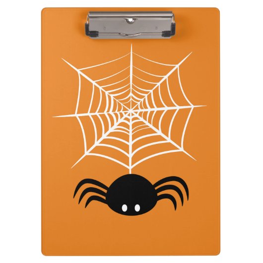 Halloween Spider Web Klemmbrett (Vorderseite)
