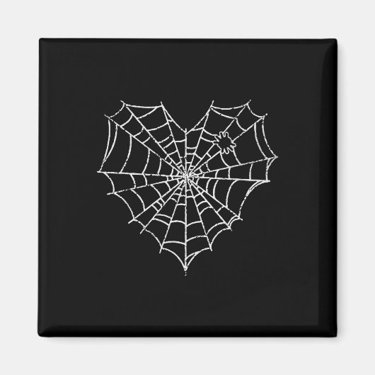Halloween Spider Web Kostüm Niedlich Heart Spider  Magnet (Vorne)