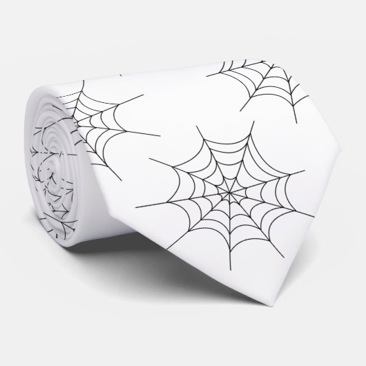 Halloween Spider Web Krawatte (Gerollt)