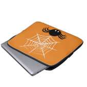 Halloween Spider Web Laptopschutzhülle (Vorne Knopf)