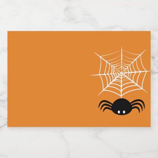 Halloween Spider Web Lebensmitteletikett (Einzelnes Label)