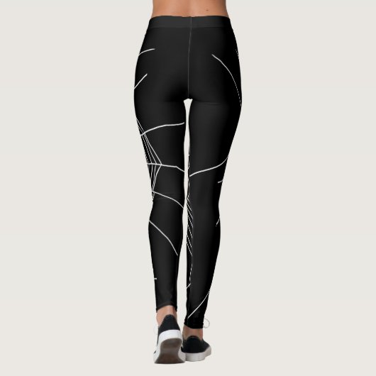 Halloween Spider Web-Leggings Leggings (Rückseite)