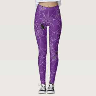 Halloween Spider Web-Leggings - Lila Leggings