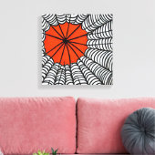 Halloween Spider Web Leinwanddruck (Insitu (Wohnzimmer))