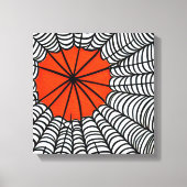 Halloween Spider Web Leinwanddruck (Vorderseite)