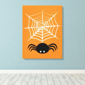 Halloween Spider Web Leinwanddruck (Insitu (Holzboden))