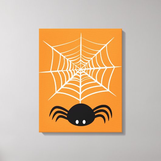 Halloween Spider Web Leinwanddruck (Vorderseite)