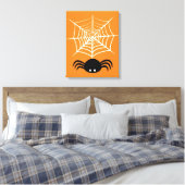 Halloween Spider Web Leinwanddruck (Insitu (Schlafzimmer))