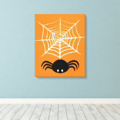 Halloween Spider Web Leinwanddruck (Insitu (Holzboden))