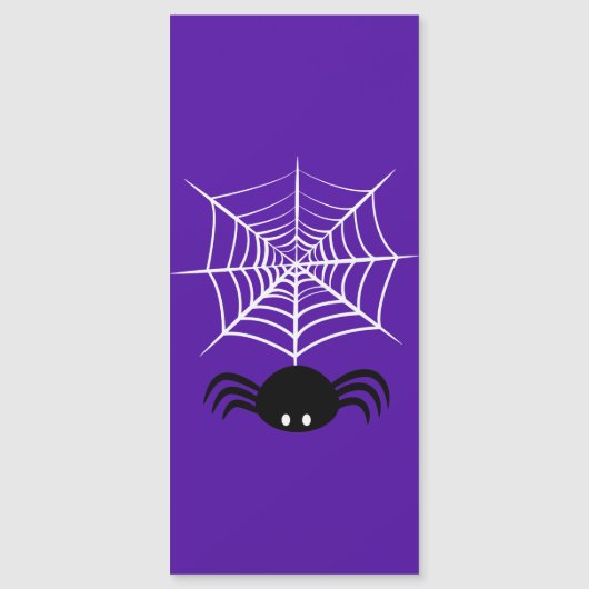 Halloween Spider Web Magnetkarte (Vorderseite)