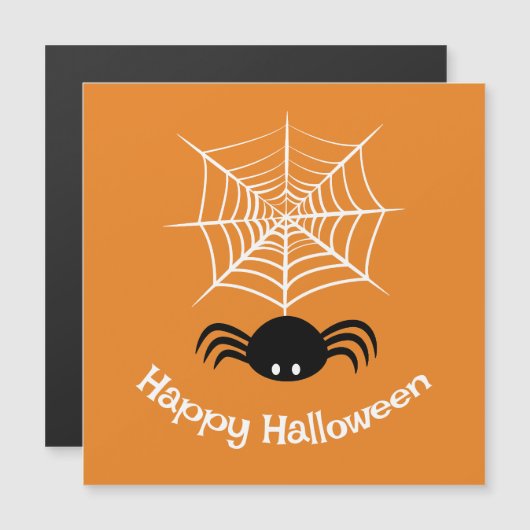 Halloween Spider Web Magnetkarte (Vorne/Hinten)