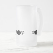 Halloween Spider Web Mattglas Bierglas (VorderseiteRechts)