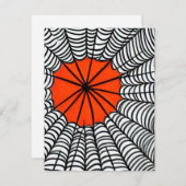Halloween Spider Web Mitteilungskarte (Vorne/Hinten)
