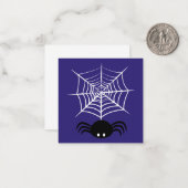 Halloween Spider Web Mitteilungskarte (Vorderseite/Rückseite Beispiel)
