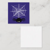 Halloween Spider Web Mitteilungskarte (Vorne/Hinten)