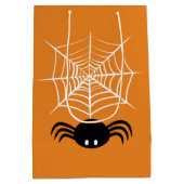 Halloween Spider Web Mittlere Geschenktüte (Rückseite)