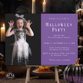 Halloween Spider Web Modern Simple Party Foto Einladung