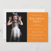 Halloween Spider Web Modern Simple Party Foto Einladung (Vorderseite)