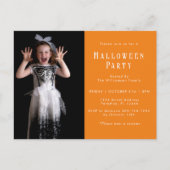 Halloween Spider Web Modern Simple Party Foto Postkarte (Vorderseite)