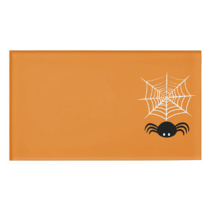 Halloween Spider Web Namenschild