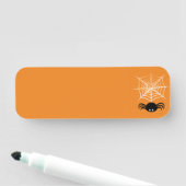 Halloween Spider Web Namensschild (Beispiel)