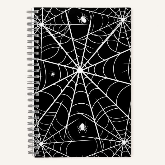 Halloween Spider Web Notizblock (Vorderseite)