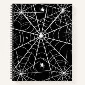 Halloween Spider Web Notizblock (Vorderseite)